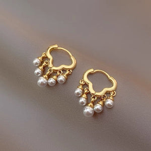 Cloud Pearl Dangle Drop Chandelier Earrings - Perimade & Co.