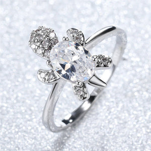 Color Gemstone Sea Turtle Beach Ring - Perimade & Co.