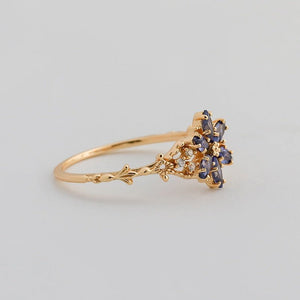 Color Marquise CZ Snowflake Floral Band Ring - Perimade & Co.