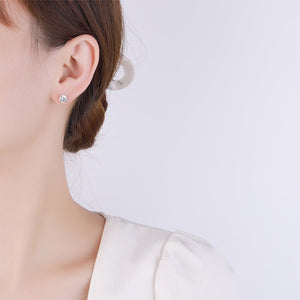 Color Moissanite Flat Back Stud Earrings - Perimade & Co.