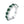 Color Moissanite Half Eternity Wedding Ring - Perimade & Co.
