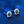 Color Moissanite Sunflower Stud Earrings - Perimade & Co.