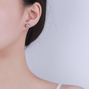 Color Moissanite Wedding Stud Earrings - Perimade & Co.