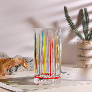 Color Paint Stripe Whiskey Drinking Glass - Perimade & Co.