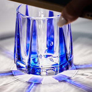 Color Stripe Hexagonal Drinking Glass - Perimade & Co.