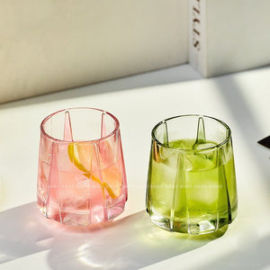 Color Stripe Hexagonal Drinking Glass - Perimade & Co.