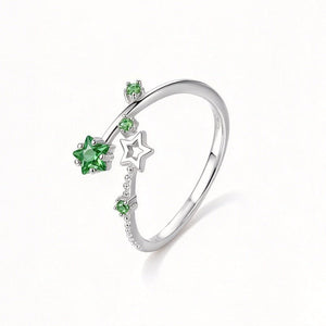Colorful Celestial Star CZ Stacking Open Ring - Perimade & Co.