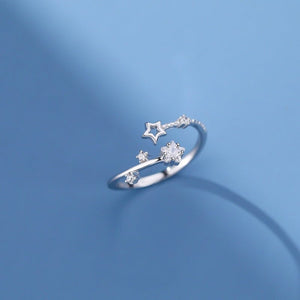 Colorful Celestial Star CZ Stacking Open Ring - Perimade & Co.