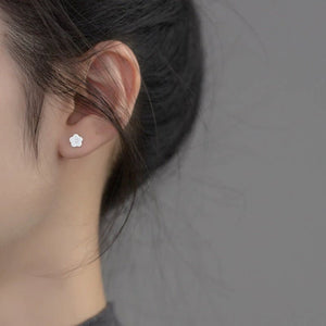 Colorful Enamel Flower Cartilage Stud Earrings - Perimade & Co.