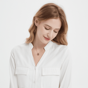 Compass Custom Photo Projection Necklace - Perimade & Co.
