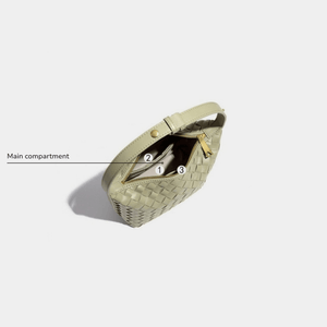 Convertible Woven Leather Hobo Handbag - Perimade & Co.