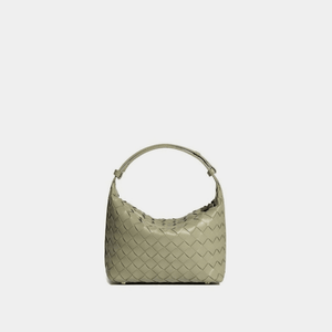 Convertible Woven Leather Hobo Handbag - Perimade & Co.