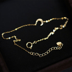 Crescent Moon Charm Stacking Bracelet - Perimade & Co.