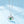 Crescent Moon Round Stone Charm Necklace - Perimade & Co.