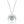 Crescent Moon Round Stone Charm Necklace - Perimade & Co.