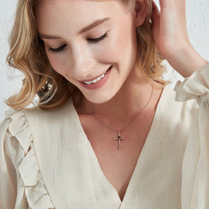 Cross Custom Photo Projection Necklace - Perimade & Co.