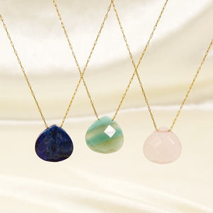 Crystal Raw Stone Pendant Necklace - Perimade & Co.