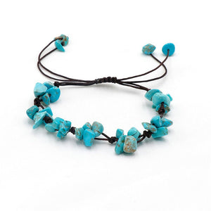 Crystal Stone Braid Rope Cord Bracelet - Perimade & Co.