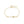 Cube CZ Horizontal Bar Charm Chain Bracelet - Perimade & Co.
