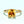 A cushion cut topaz ring with gold plating on a silver band, displayed against a light background.