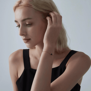 Custom Baguette Birthstone Charm Bracelet - Perimade & Co.