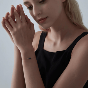 Custom Baguette Birthstone Charm Bracelet - Perimade & Co.