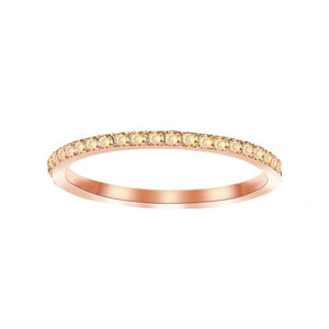 Custom Birthstone Thin Stacking Eternity Ring - Perimade & Co.