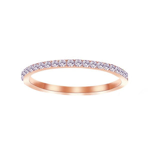 Custom Birthstone Thin Stacking Eternity Ring - Perimade & Co.