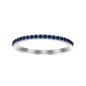Custom Birthstone Thin Stacking Eternity Ring - Perimade & Co.