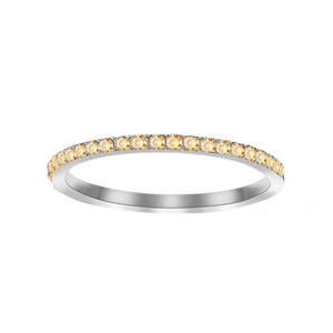 Custom Birthstone Thin Stacking Eternity Ring - Perimade & Co.