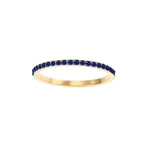 Custom Birthstone Thin Stacking Eternity Ring - Perimade & Co.