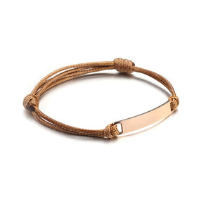Custom Couple Matching Rope Cord Bracelet - Perimade & Co.
