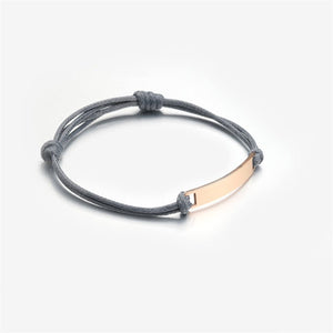 Custom Couple Matching Rope Cord Bracelet - Perimade & Co.