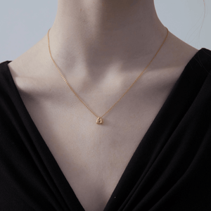 Custom Initial Letter Pendant Necklace - Perimade & Co.
