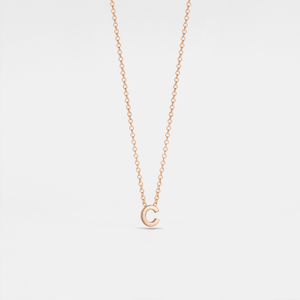 Custom Initial Letter Pendant Necklace - Perimade & Co.