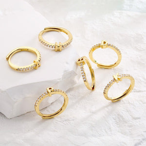 Custom Initial Letter Stacking Band Ring - Perimade & Co.