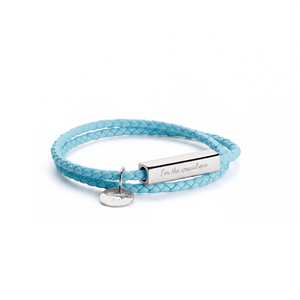 Custom Leather Couple Matching Bracelet - Perimade & Co.