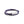 Purple braided bracelet with a silver tag on a white background