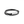 Black braided leather bracelet with a silver tag on a white background