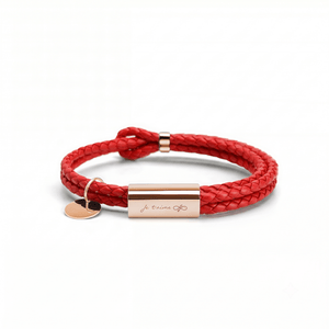 Custom Leather Couple Matching Bracelet - Perimade & Co.