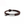 Brown braided leather bracelet with silver tag on a white background