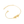 Gold bracelet with heart-shaped name tags on a white background