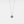 A custom photo projection necklace with a gold plating finish, featuring a circular blue charm on a chain.
