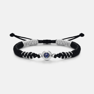 Custom Photo Projection Couple Rope Bracelet - Perimade & Co.