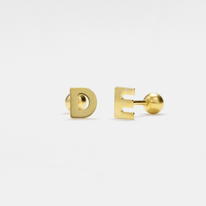Custom Small Initial Letter Stud Earrings - Perimade & Co.