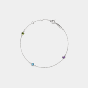 Custom Three Birthstone Stacking Bracelet - Perimade & Co.