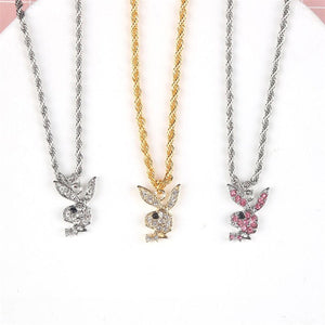 Cute Bunny Rabbit Pendant Necklace - Perimade & Co.