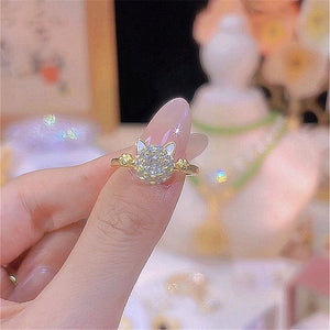 Cute Cat Anxiety Fidget Spinner Ring - Perimade & Co.