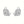 Silver elephant earrings on a white background