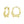 Gold hoop earrings with a dog design on a white background